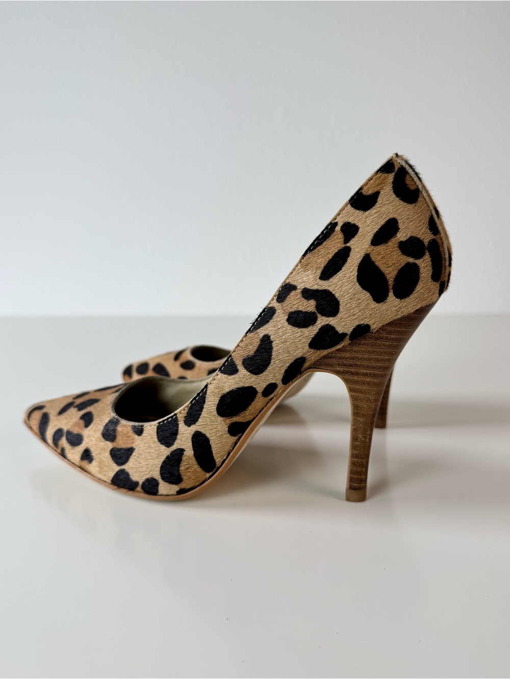 Steve Madden Carmin Leopard Calf Hair Stiletto Pumps Size 7.5